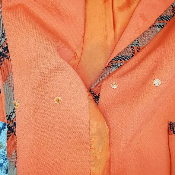 Phyllis De Trano Vintage Orange Blazer Jacket 1960's 70's Retro Womens Clothing - Picture 6 of 13